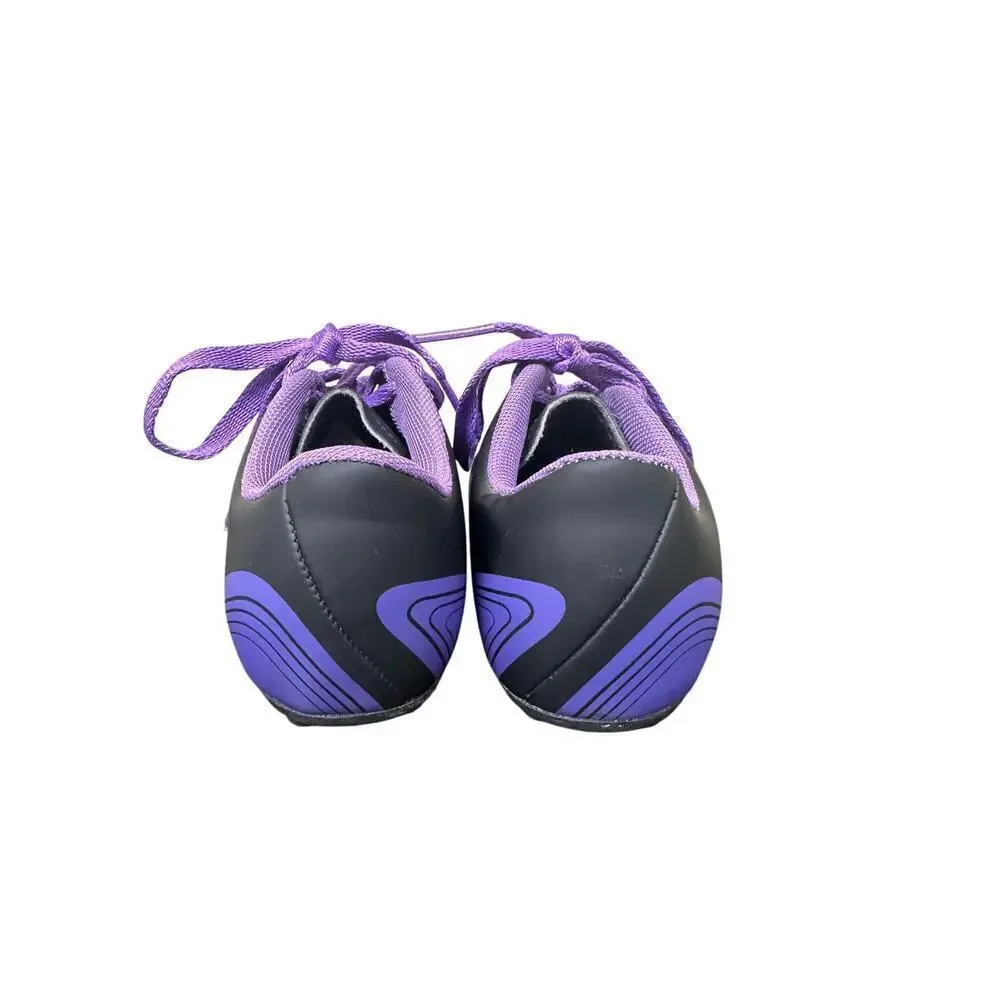 NWOT Diadora 11 Girls Purple Hearts Trax MD Jr Low Top Cleats Soccer Girly Grass